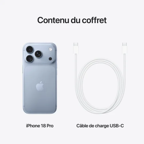 Apple iPhone 18 Pro (256Go) - Glacier Image 3
