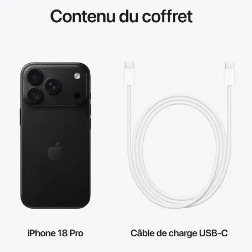 Apple iPhone 18 Pro (256Go) - Noir Image 4