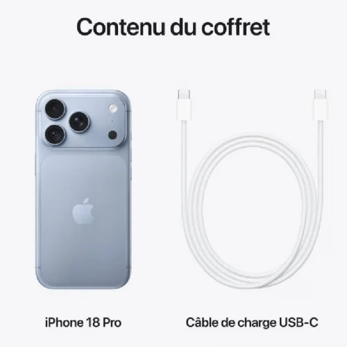 Apple iPhone 18 Pro (256Go) - Glacier Image 3