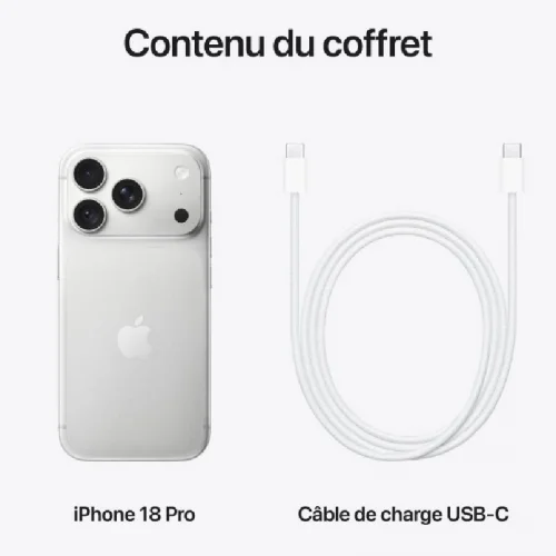 Apple iPhone 18 Pro (1To) - Argent Image 3