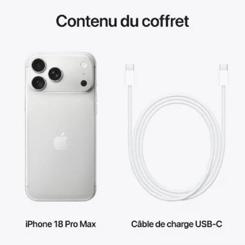 Apple iPhone 18 Pro Max (256Go) - Argent Image 1