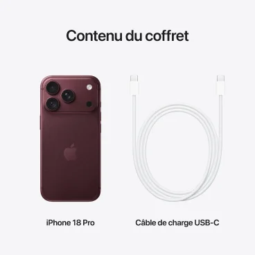 Apple iPhone 18 Pro (1To) - Bordeaux Image 3