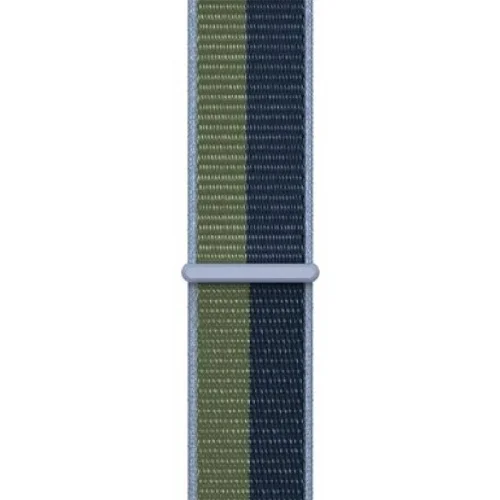 Apple Bracelet Boucle sport pour Apple Watch 44/45 mm - Blue Marine/Vert militaire Image 1