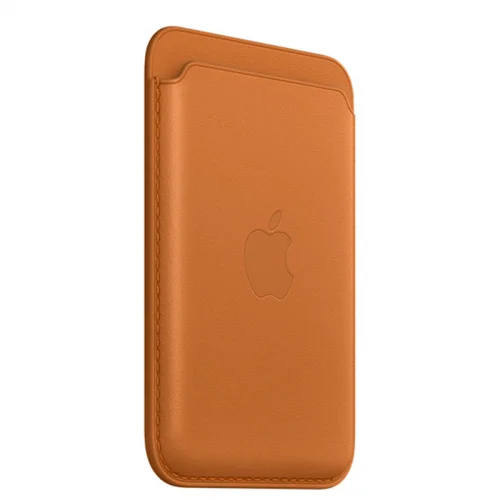 Apple Porte-cartes 1 en cuir avec MagSafe pour iPhone - Ocre Image 1