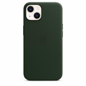 Apple Coque en cuir avec MagSafe-iPhone 13-Vert séquoia Image 4