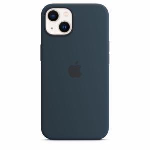 Apple Coque en silicone avec MagSafe-iPhone 13-Bleu abysse Image 1
