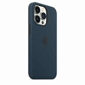 Apple Coque en silicone avec MagSafe pour iPhone 13 Pro-Bleu abysse Image 3