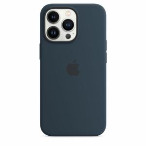 Apple Coque en silicone avec MagSafe pour iPhone 13 Pro-Bleu abysse Image 4