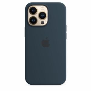 Apple Coque en silicone avec MagSafe pour iPhone 13 Pro-Bleu abysse Image 5