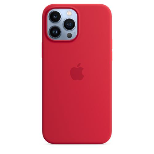 Apple Coque en silicone avec MagSafe pour iPhone 13 Pro Max- (PRODUCT)RED Image 1