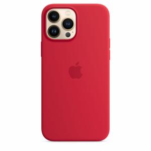 Apple Coque en silicone avec MagSafe pour iPhone 13 Pro Max- (PRODUCT)RED Image 2