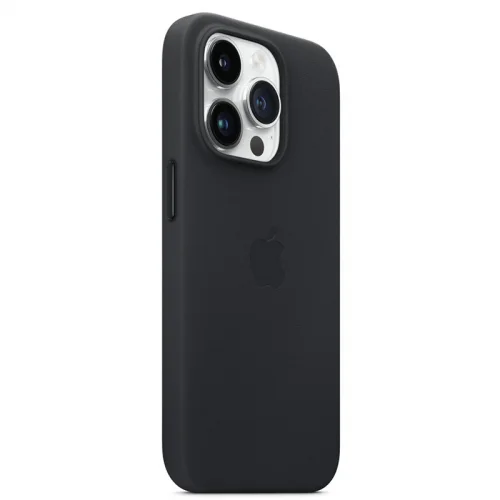 Apple Coque en cuir avec MagSafe pour iPhone 14 Pro - Minuit Image 4