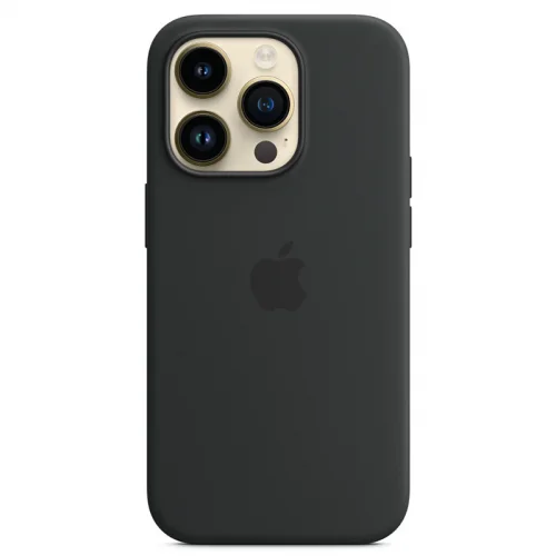 Apple Coque en silicone avec MagSafe pour iPhone 14 Pro - Minuit Image 2