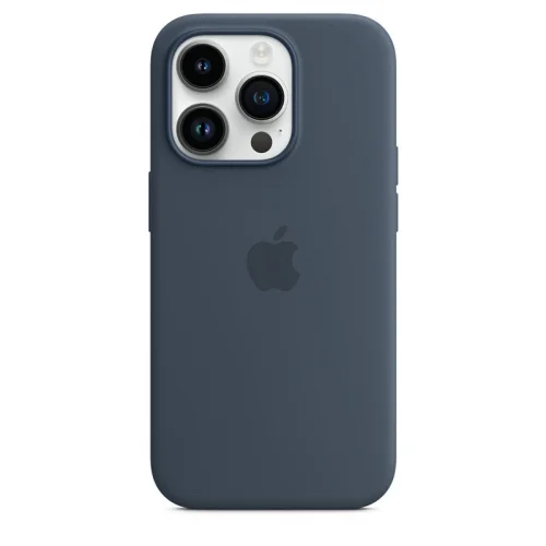 Apple Coque en silicone avec MagSafe pour iPhone 14 Pro - Bleu orage Image 1