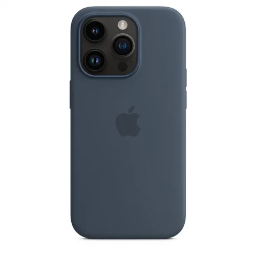 Apple Coque en silicone avec MagSafe pour iPhone 14 Pro - Bleu orage Image 2