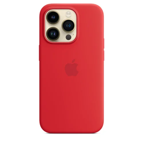 Apple Coque en silicone avec MagSafe pour iPhone 14 Pro - Rouge Image 1