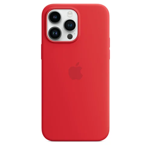 Apple Coque en silicone avec MagSafe pour iPhone 14 Pro Max - Rouge Image 1