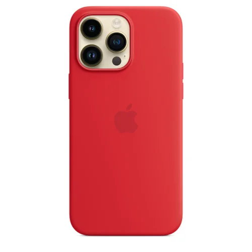 Apple Coque en silicone avec MagSafe pour iPhone 14 Pro Max - Rouge Image 2