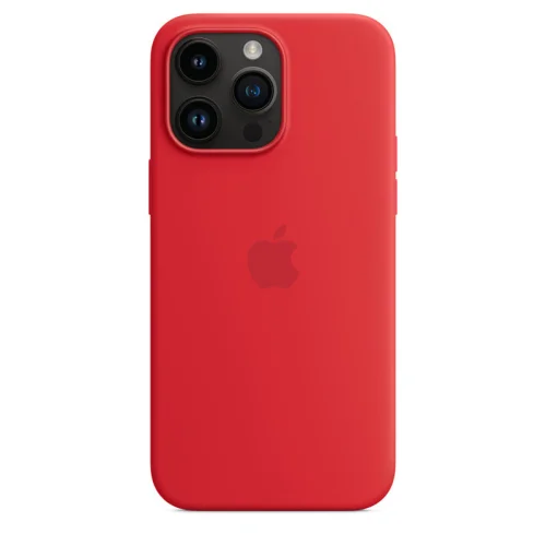 Apple Coque en silicone avec MagSafe pour iPhone 14 Pro Max - Rouge Image 3