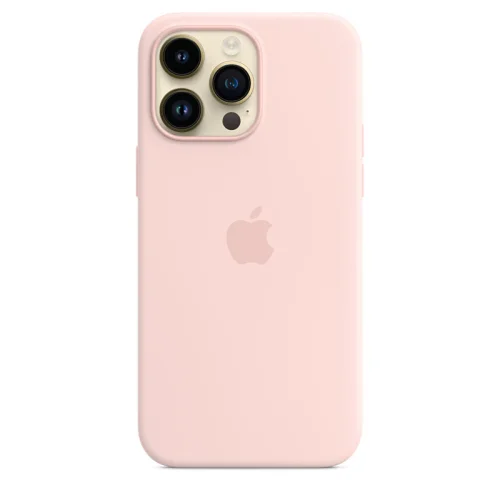 Apple Coque en silicone avec MagSafe pour iPhone 14 Pro Max - Rose craie Image 1