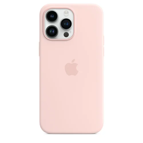 Apple Coque en silicone avec MagSafe pour iPhone 14 Pro Max - Rose craie Image 2
