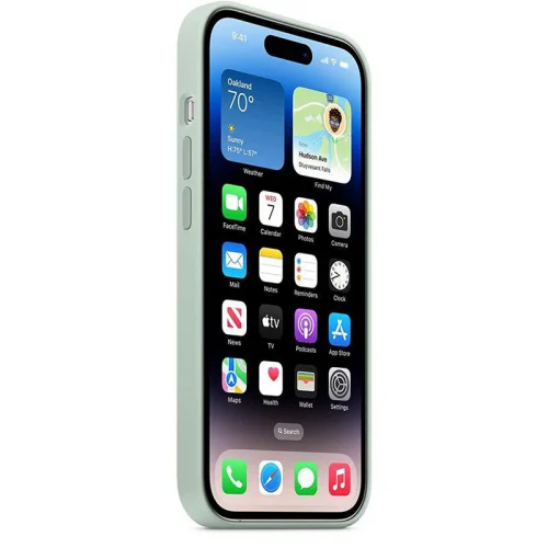 Apple Coque en silicone avec MagSafe pour iPhone 14 Pro Max - Succulente Image 3