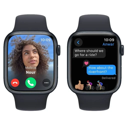 Apple Watch Series 9 Boîtier en Aluminium (41 mm / GPS) - Bracelet Sport/Minuit Image 4