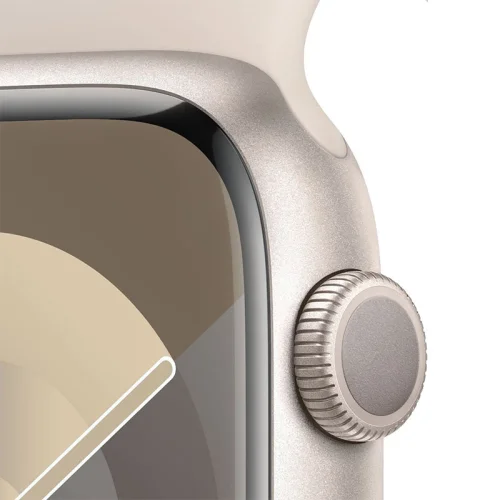 Apple Watch Series 9 Boîtier en Aluminium (41 mm / GPS) - Bracelet Sport/Lumière stellaire Image 4