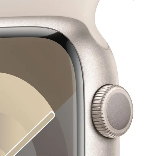 Apple Watch Series 9 Boîtier en Aluminium (45 mm / GPS) - Bracelet Sport/Lumière stellaire Image 1