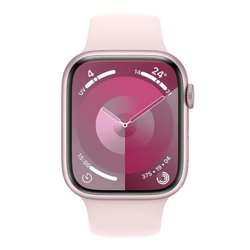 Apple Watch Series 9 Boîtier en Aluminium (45 mm / GPS) - Bracelet Sport/Rose Image 1