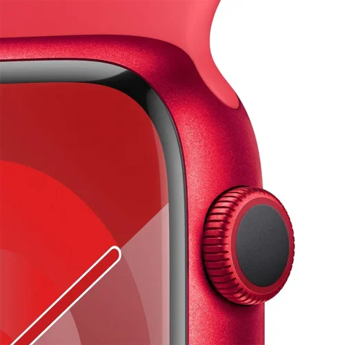 Apple Watch Series 9 Boîtier en Aluminium (45 mm / GPS) - Bracelet Sport/(PRODUCT)RED Image 5