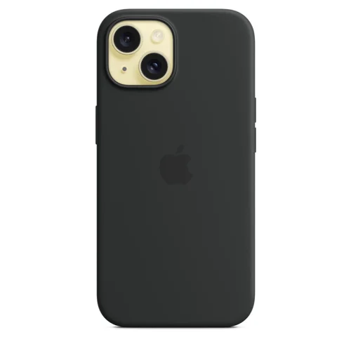 Apple Coque en silicone avec MagSafe pour iPhone 15 - Noir Image 1