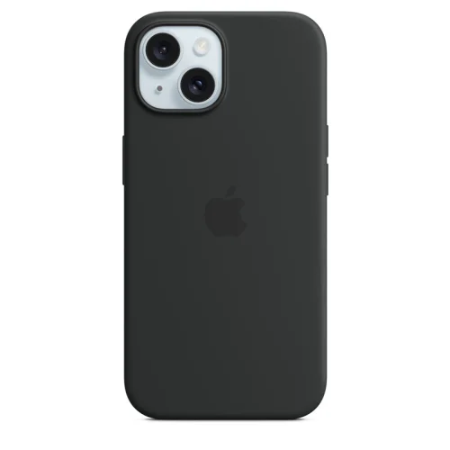 Apple Coque en silicone avec MagSafe pour iPhone 15 - Noir Image 2