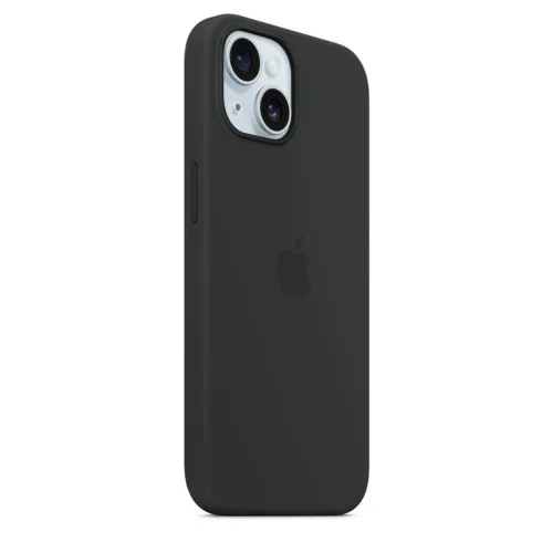 Apple Coque en silicone avec MagSafe pour iPhone 15 - Noir Image 3
