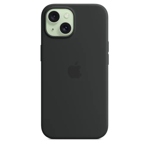 Apple Coque en silicone avec MagSafe pour iPhone 15 - Noir Image 4