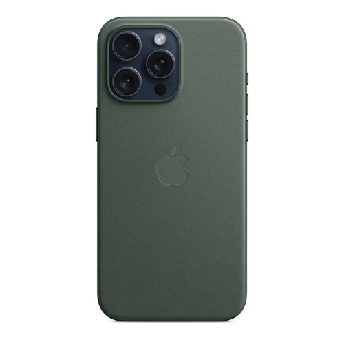 Apple Coque en tissage fin FineWoven avec MagSafe pour iPhone 15 Pro - Chêne vert Image 2