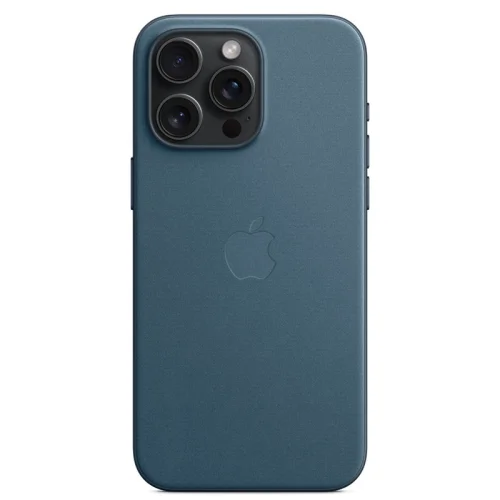 Apple Coque en tissage fin FineWoven avec MagSafe pour iPhone 15 Pro Max - Bleu Pacifique Image 2