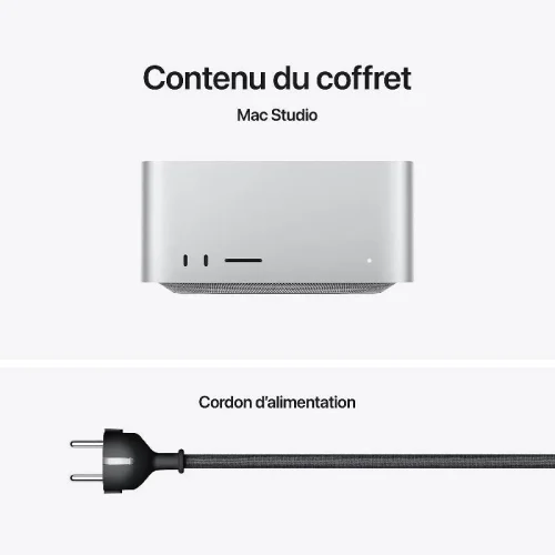 Apple Mac Studio Puce M4 Max (14CPU/32GPU/36Go/512Go SSD) - Argent Image 1