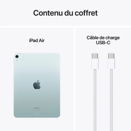 Apple iPad Air 11\'\' Puce M2 - 2024 (128Go/WIFI - Cellular) - Bleu Image 2
