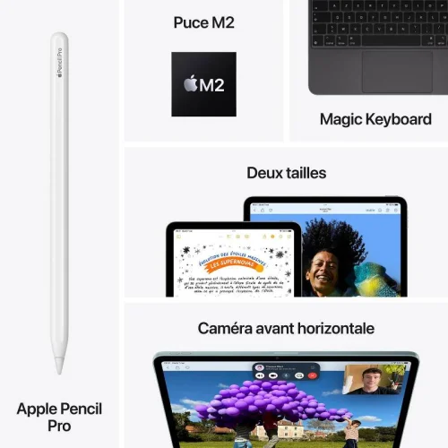 Apple iPad Air 11\'\' Puce M2 - 2024 - (1To/WIFI - Cellular) - Mauve Image 2