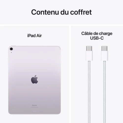 Apple iPad Air 13\'\' Puce M2 - 2024 (128Go/WIFI - Cellular) - Mauve Image 3