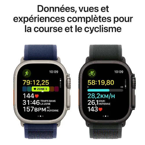 Apple Watch Ultra 2 Boîtier en titane noir (49 mm/GPS-Cellular) - Boucle Alpine / Vert foncé Image 4