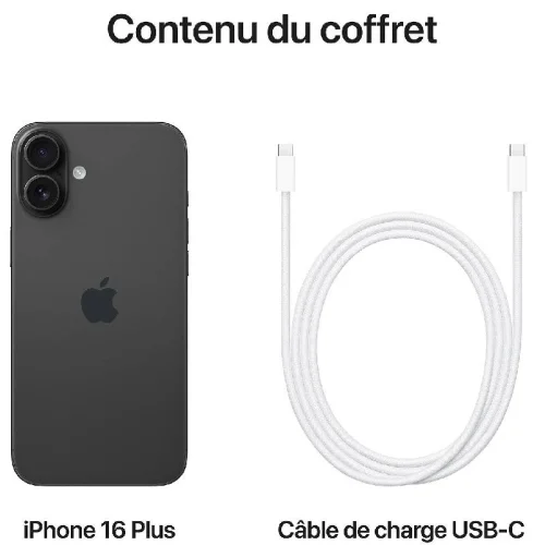 Apple iPhone 16 Plus (512Go) - Noir Image 4