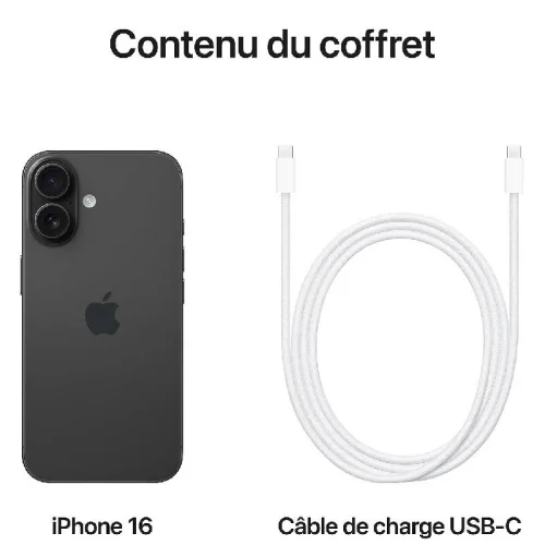 Apple iPhone 16 (512Go) - Noir Image 1