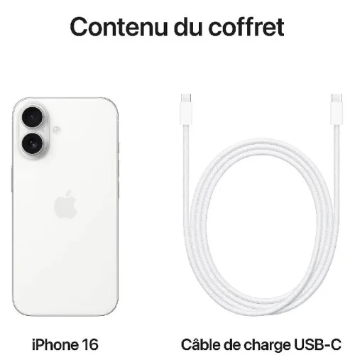 Apple iPhone 16 (512Go) - Blanc Image 2