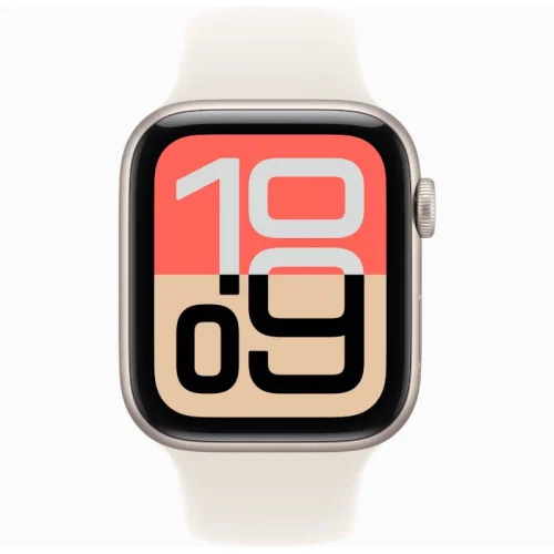 Apple Watch SE (3ᵉ génération), Boîtier en aluminium Lumière stellaire 40 MM - Bracelet Sport Lumière stellaire Image 2