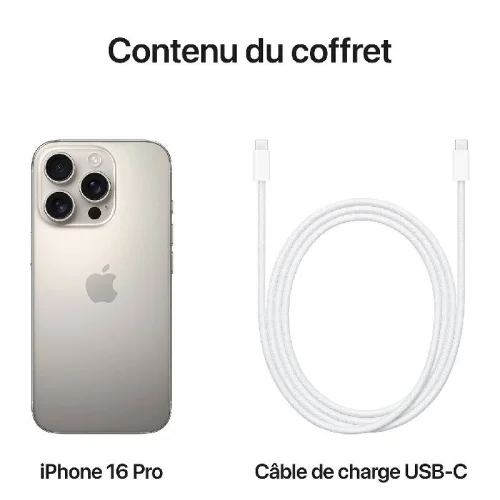 Apple iPhone 16 Pro (128Go) - Titane Naturel Image 4