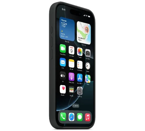 Apple Coque en silicone avec MagSafe pour iPhone 16 Pro - Noir Image 2