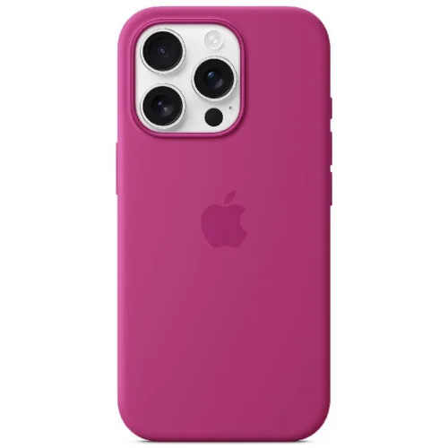Apple Coque en silicone avec MagSafe pour iPhone 16 Pro - Fuchsia Image 1