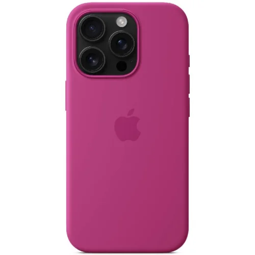 Apple Coque en silicone avec MagSafe pour iPhone 16 Pro - Fuchsia Image 3